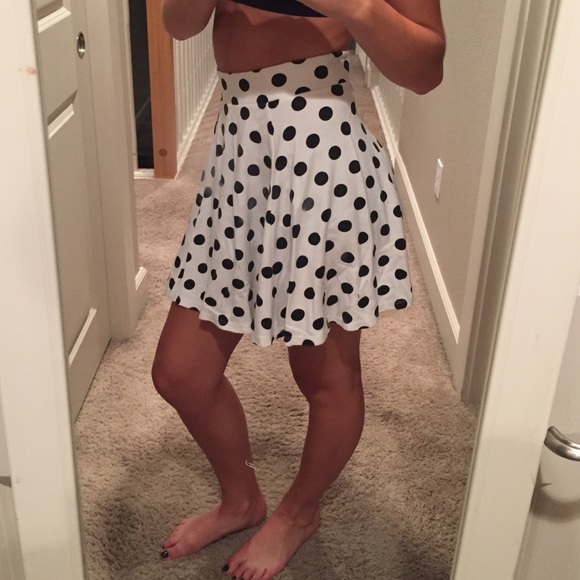 Polka dot skater skirt