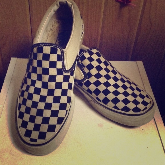 Vans Checkered Slip Ons