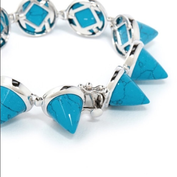 Eddie Borgo turquoise cone bracelet.