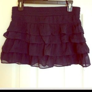 Navy blue mini skirt