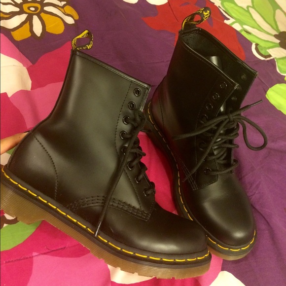 Dr. Martens Black Combat Boots