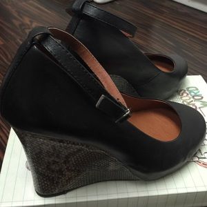 Jeffrey Campbell black snake pumps