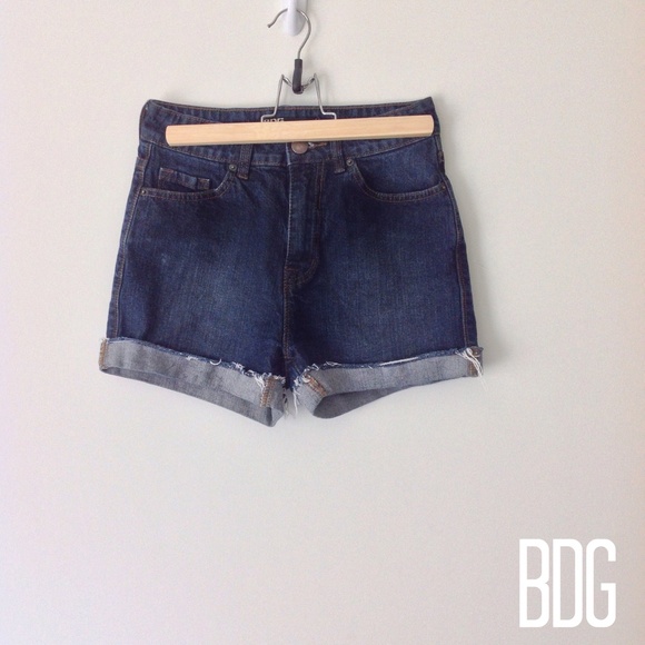 High Rise Denim Shorts