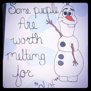 Olaf canvas decor
