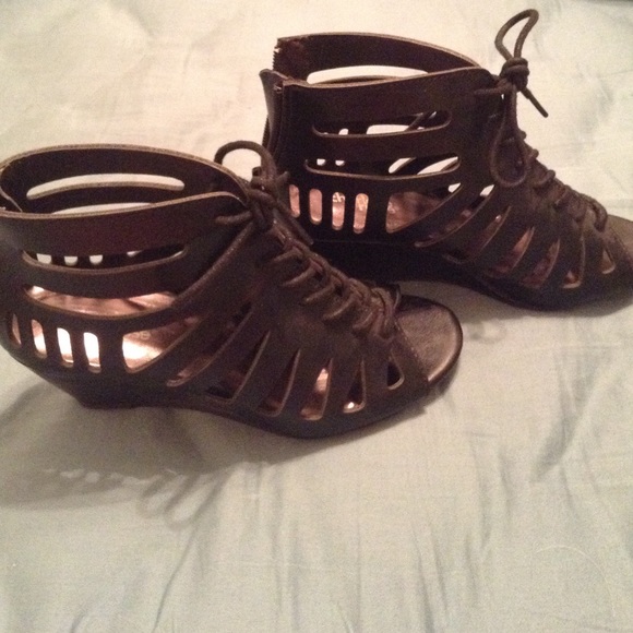 Black open toed heels