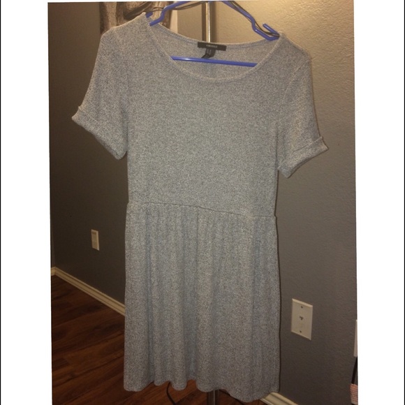 Grey Babydoll Dress