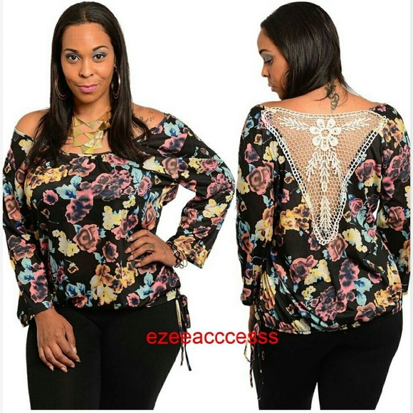 Plus size purple top tunic blouse shirt boho chic - Picture 2 of 3