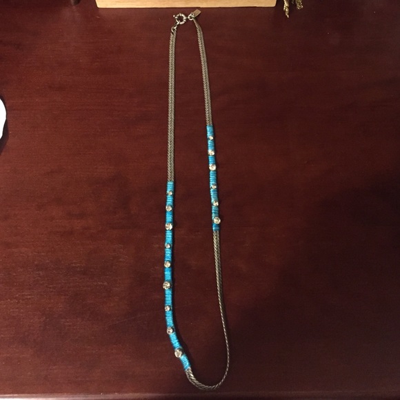 Madewell Jewelry - Madewell turquoise and silver chain necklace