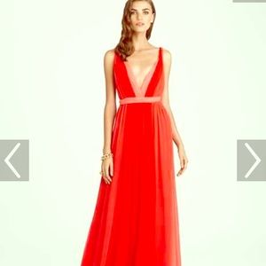 HALSTON HERITAGE Chiffon Gown