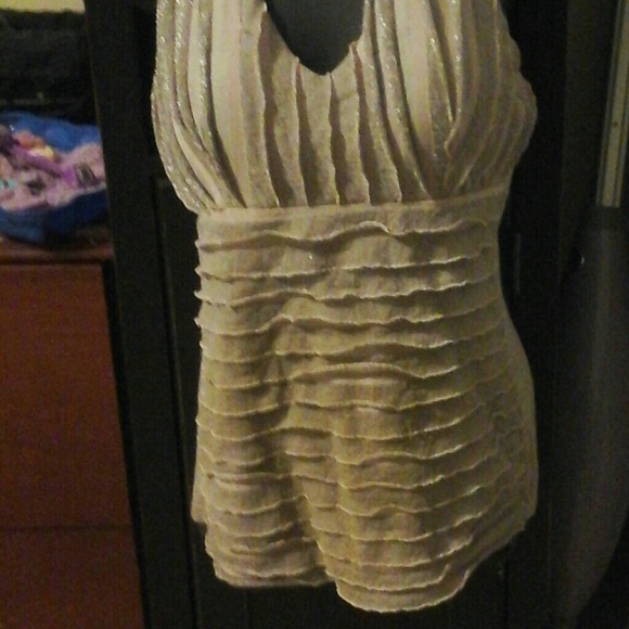 Stunning bronze silver shimmer halter - Picture 2 of 2