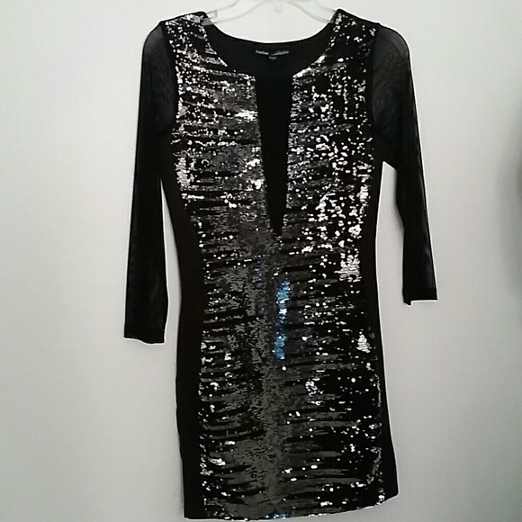 Bebe sequined evening dress