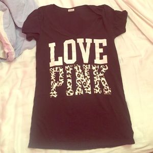 Victoria's Secret black v-neck tshirt
