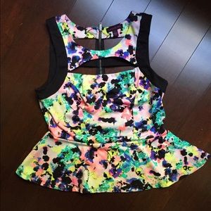Splattered Material Girl Peplum 🎨