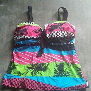 Torrid tankini top plus size 1X