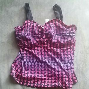 Tankini top plus size 1X