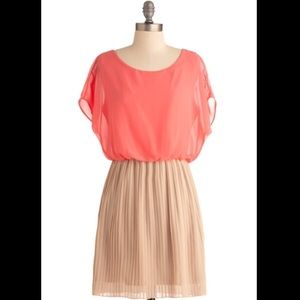 NWOT ModCloth Peaches and Cream Dress