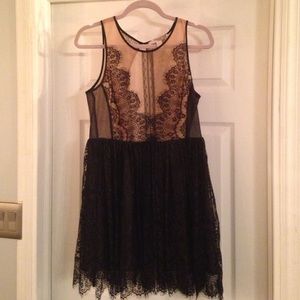 Black lace dress