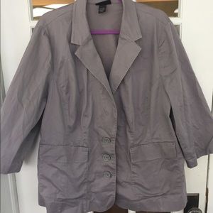 Lane Bryant gray blazer