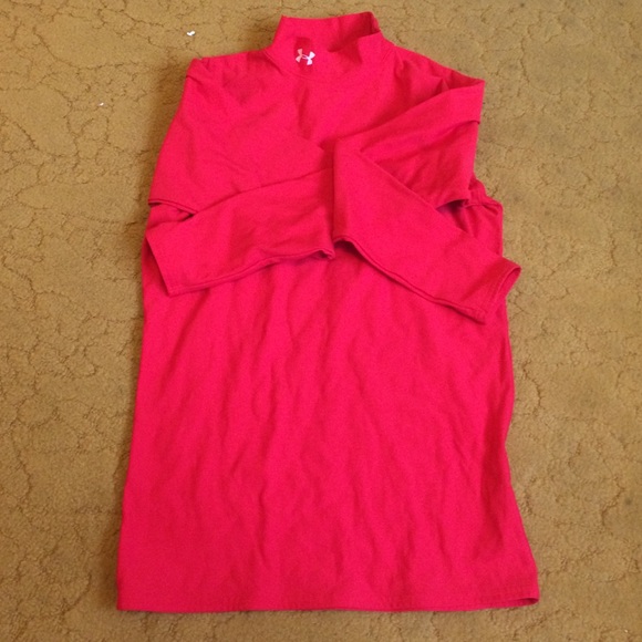 Men's Under Armour Red Cold Gear Long Sleeve Shirt