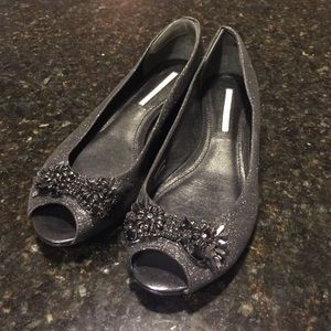 Vera Wang Lavender Peep toe Flats