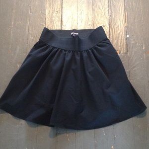 Express black skater skirt with pockets size small