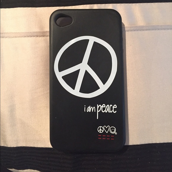 Peace Love World iPhone 4 case