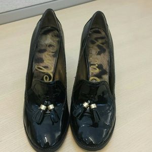 Sam Edelman career black patent leather heels. Yr