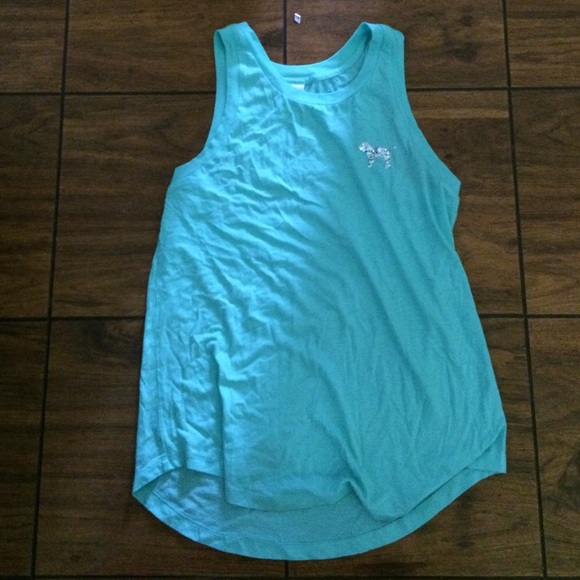 Bling pink tank top