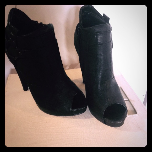 Sexy black booties