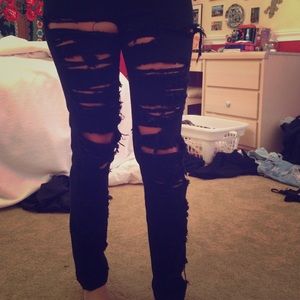 Carmar black ripped jeans from LF