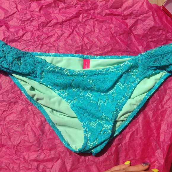 Lace swim bottoms