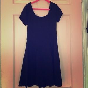 Plain black dress