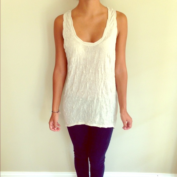 Free People Gold Shimmer Tunic