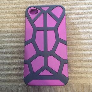 Purple and Black Spiderweb Case