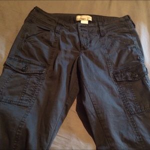 Old Navy Gray Cargo Skinny Jeans