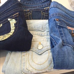 True religion and Hudson jeans