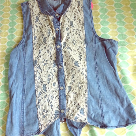 Denim top
