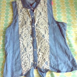 Denim top