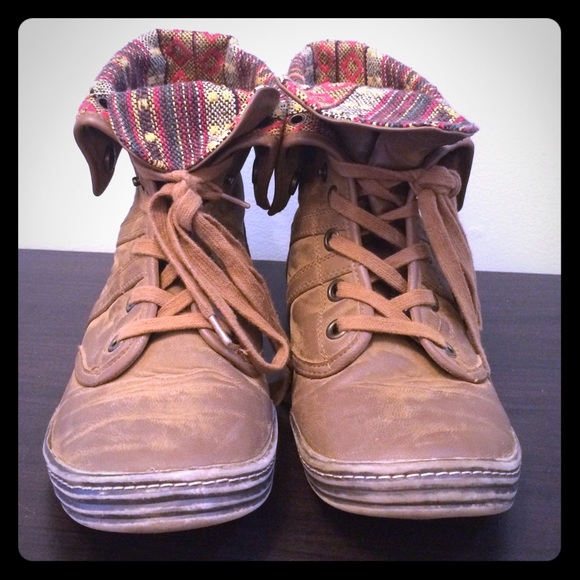 Brown ankle boots