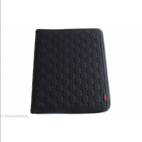 🚫SOLD! GUCCI Rubber Guccissima Leather Ipad Case