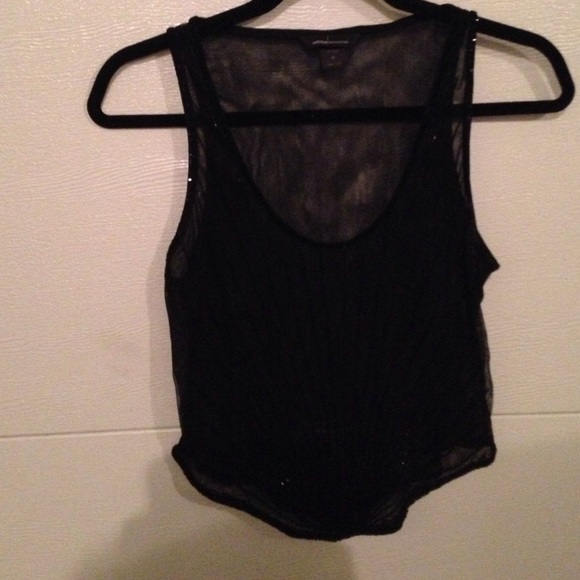Sheer beaded top