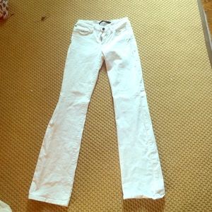 Joe's bootleg cut white jeans, size 28