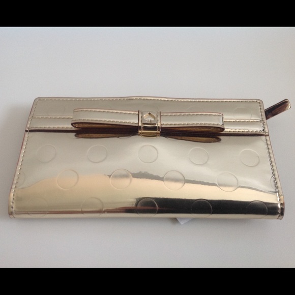 NWT KATE SPADE STACY GOLD MIRROR