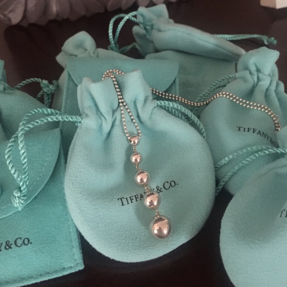 Tiffany & Co bead necklace on a 16" chain