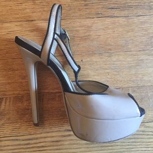 ALDO Cream And Black Pumps