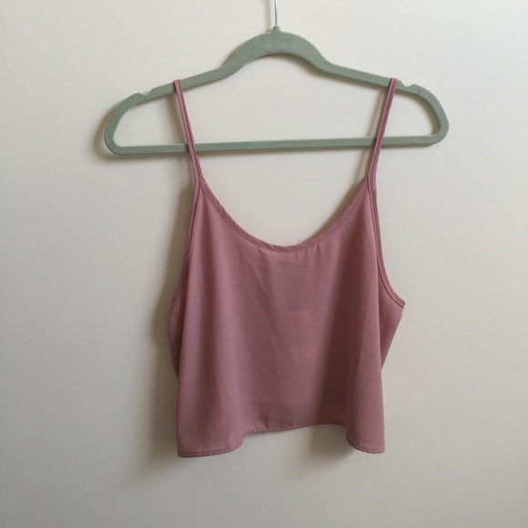 LA Hearts Tops - Dark Blush Swing Crop Top