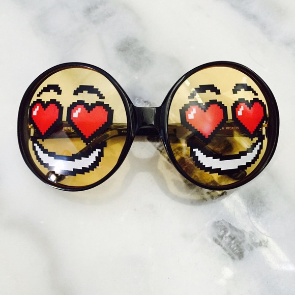Linda Farrow x Jeremy Scott Sunglasses JSEMOTICON