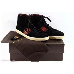 🚫SOLD! GUCCI Men's High Top Softy Tek Sneakers