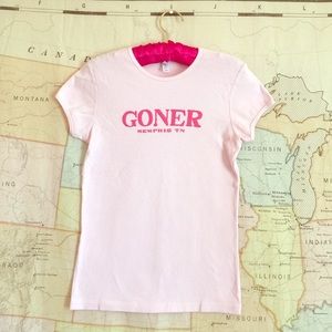 Pink "Goner Records" t-shirt-for girls into PUNK!