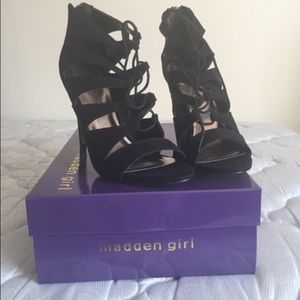 Black strappy Madden Girl heels